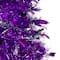 6ft. Pre-Lit Purple Tinsel Pop-Up Artificial Christmas Tree, Clear Lights